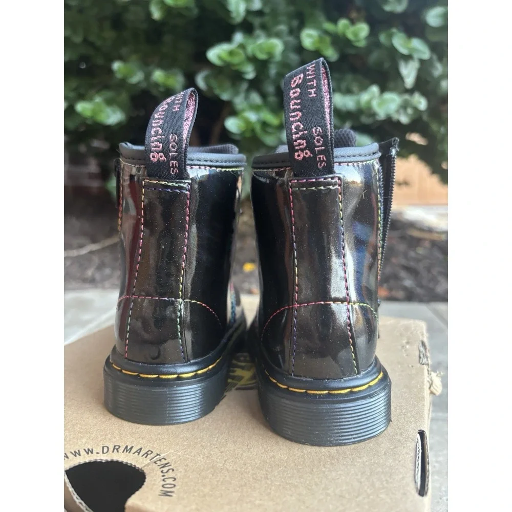Dr. Doc Martens 1460 T Youth Kids Boots⭐️Black⭐️US Size 7 Softy T Side Zip⭐️NEW